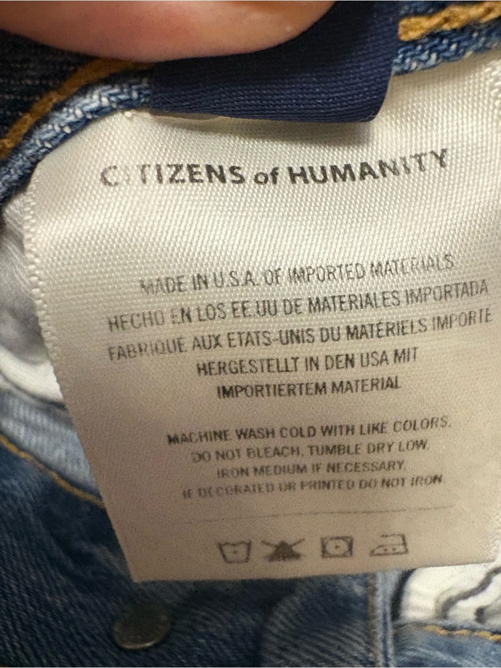 Citizens Of Humanity Light Blue Boyfriend Cargo Jeans - Picture 9 of 10
